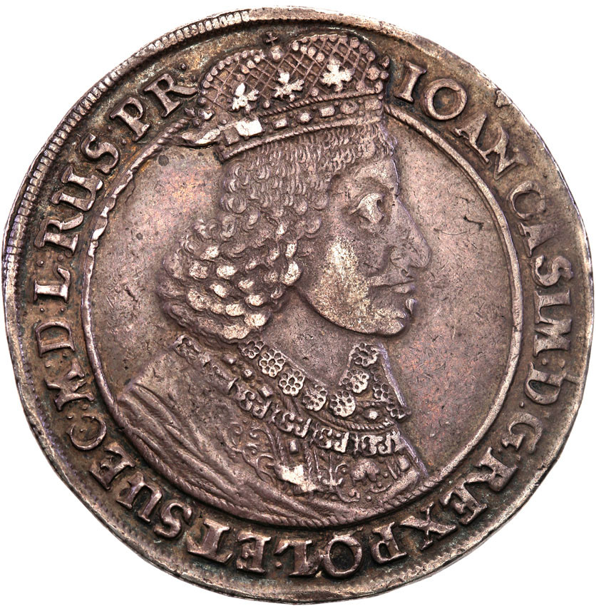Jan II Kazimierz. Talar 1649, Gdańsk - RZADKOŚĆ R4-R5